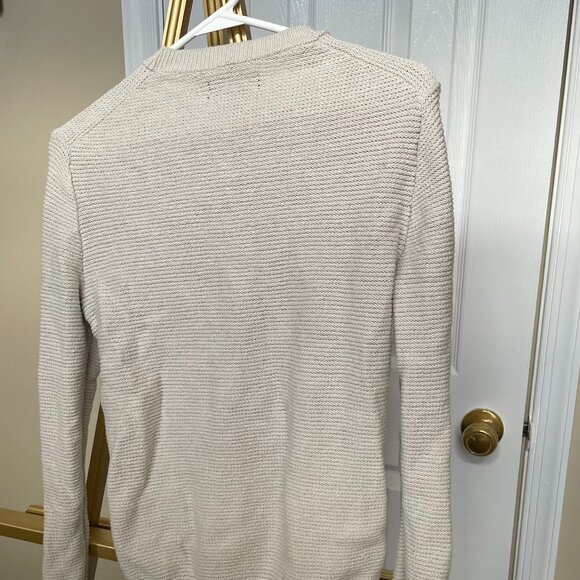 Banana Republic Linen Blend Sweater, Textured Knit, Neutral Beige, Size S - Picture 2 of 5